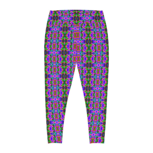 Psychedelic Vaporwave Yoga Pants - AI Art - Thick Leggings