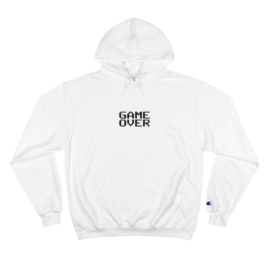 GAME OVER (8-bit) (stacked, caps) - Champion Hoodie