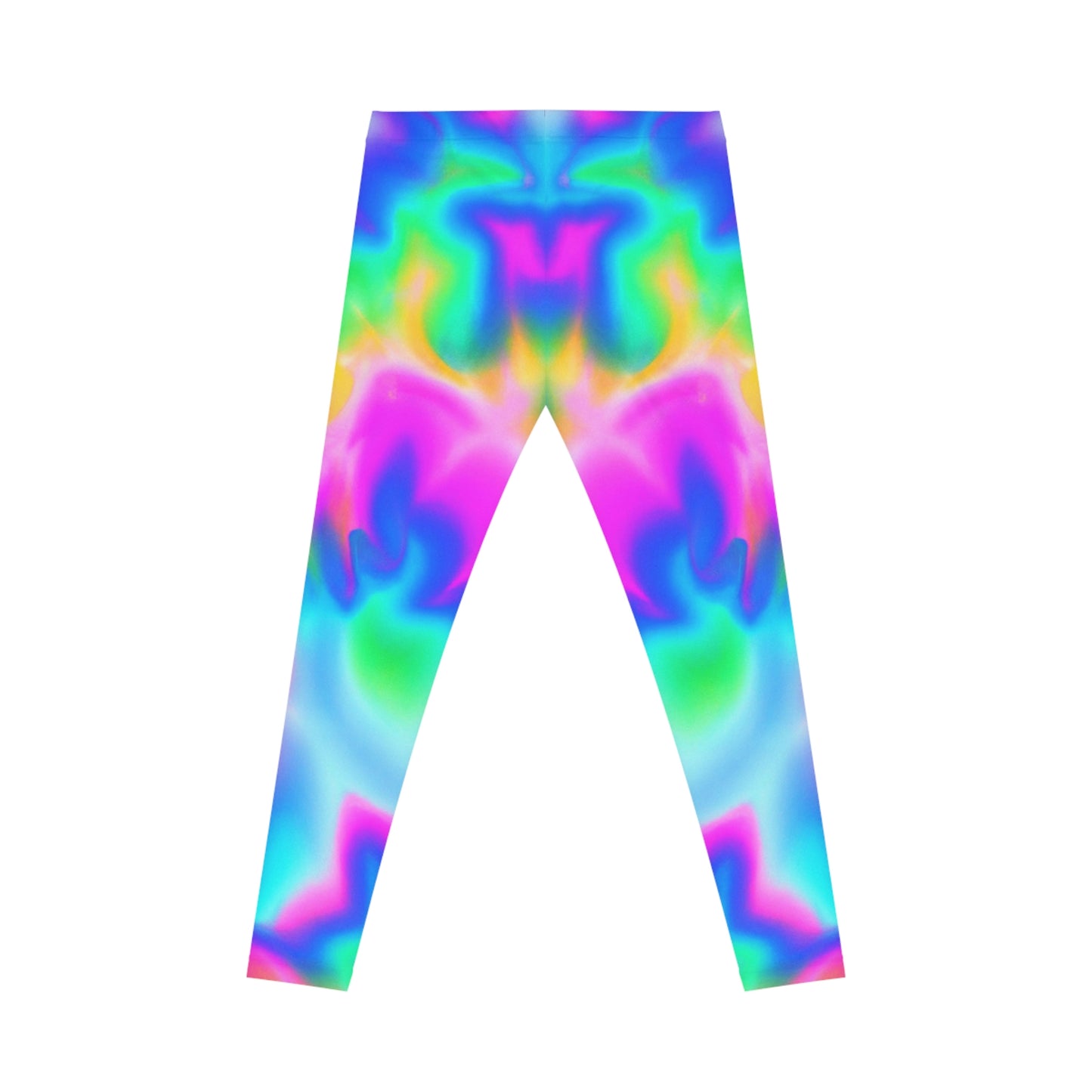 Hyperwave Tie-Dye 1 Yoga Pants - AI Art - Women's Casual Leggings