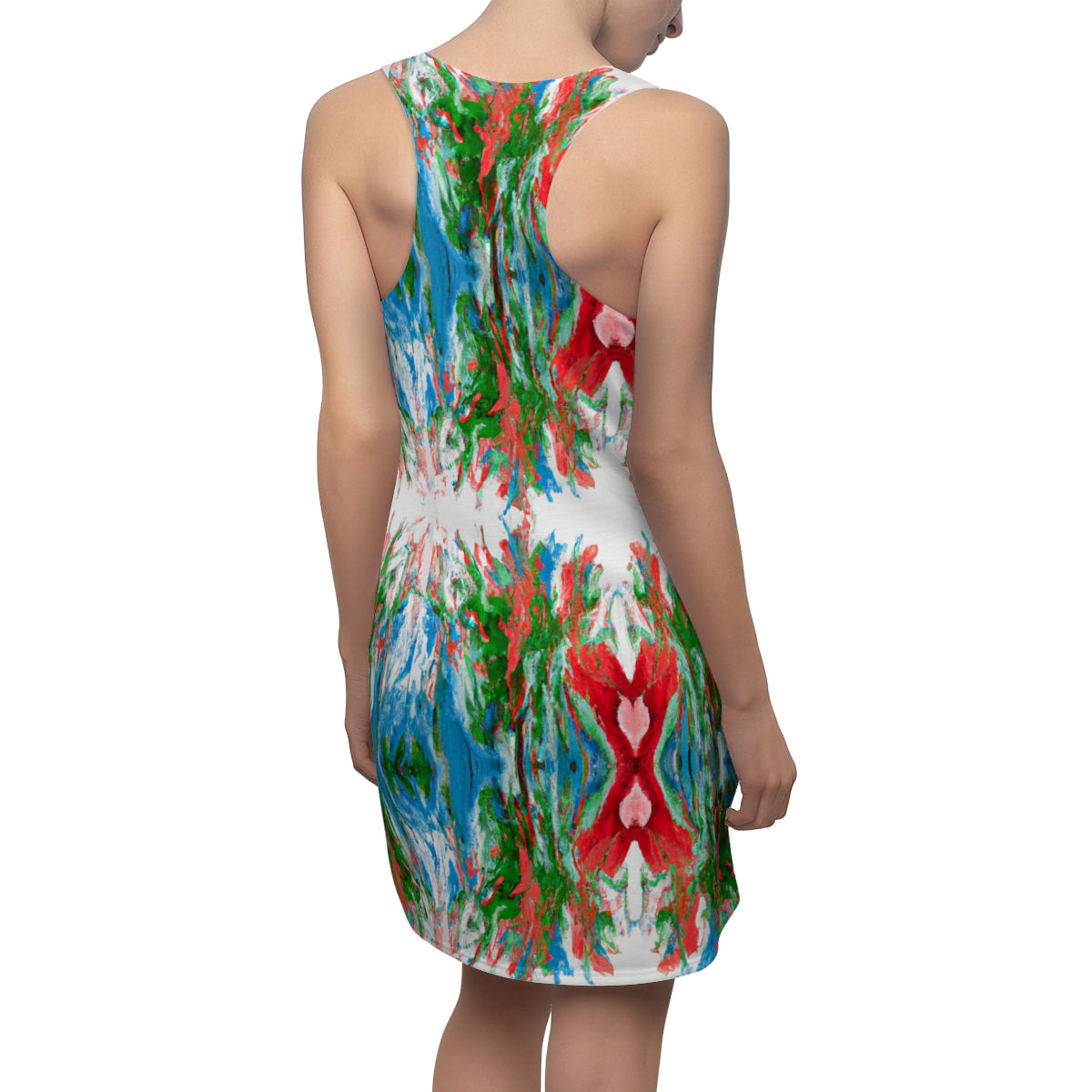 Kaleidoscope Closeup - Women's Cut & Sew Racerback Dress