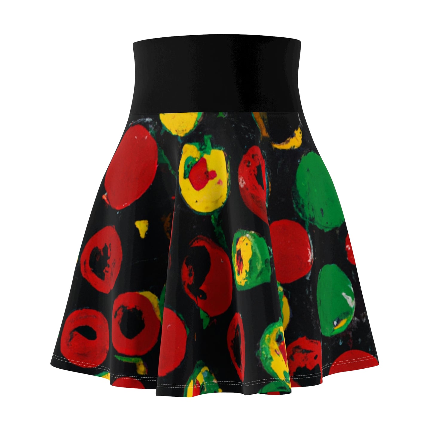 Polka Dot Acrylic Paint - AI Art - Women's Skater Skirt