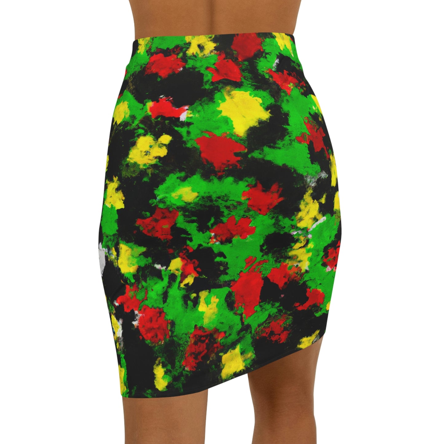 Rasta 1 - AI Art - Women's Mini Skirt