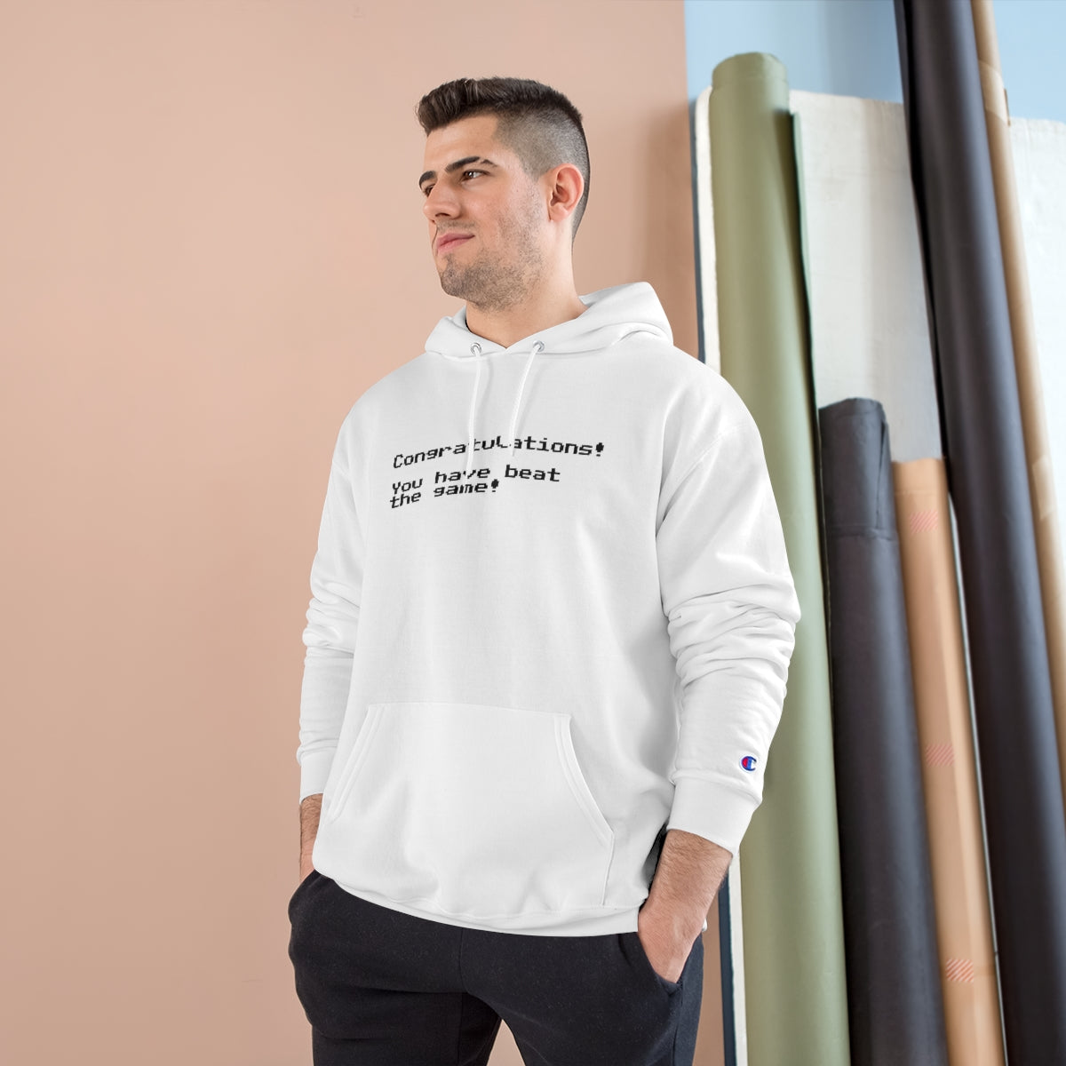 Congratulations! You have beat the game! - Champion Hoodie