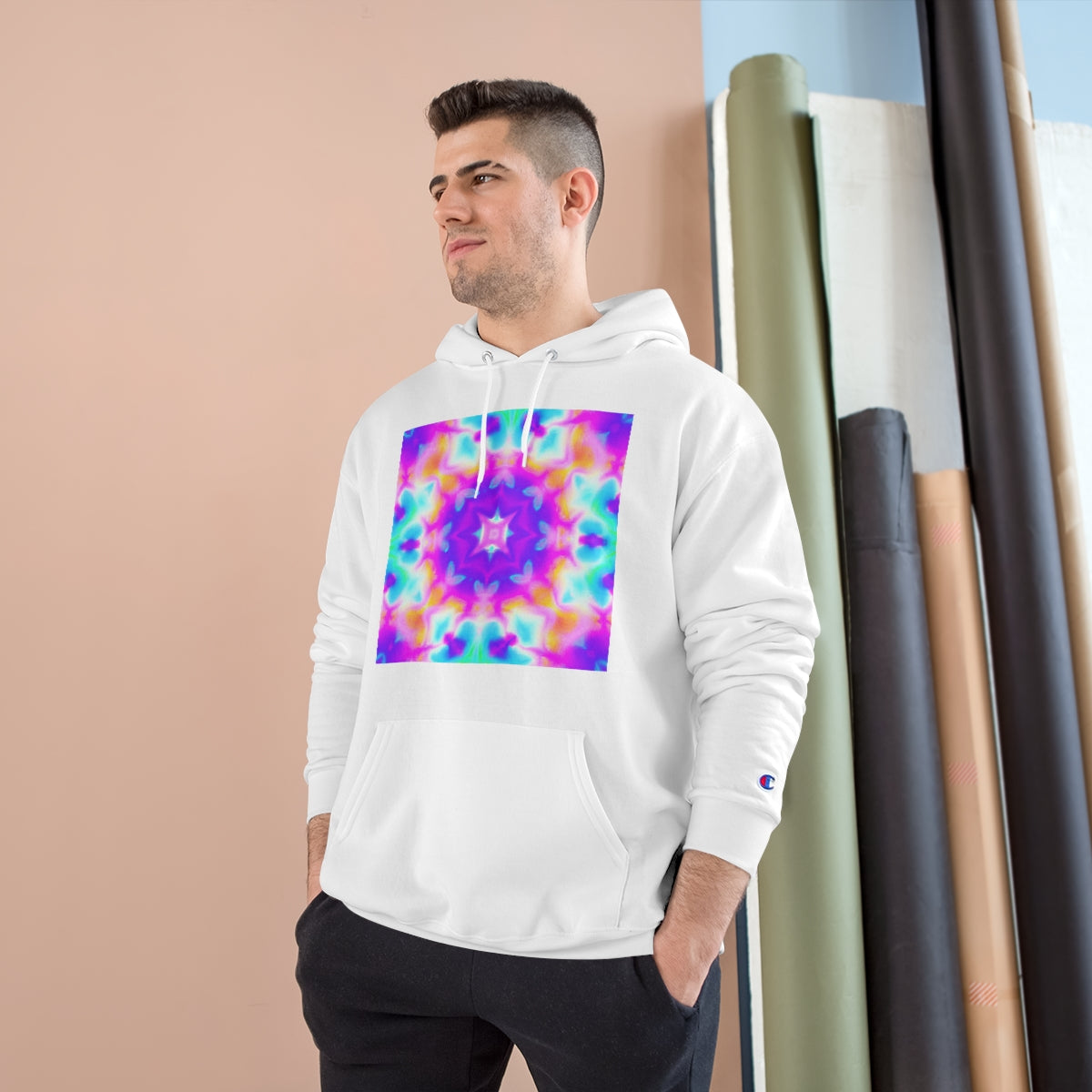 Vaporwave Pastel - AI Art - Champion Hoodie