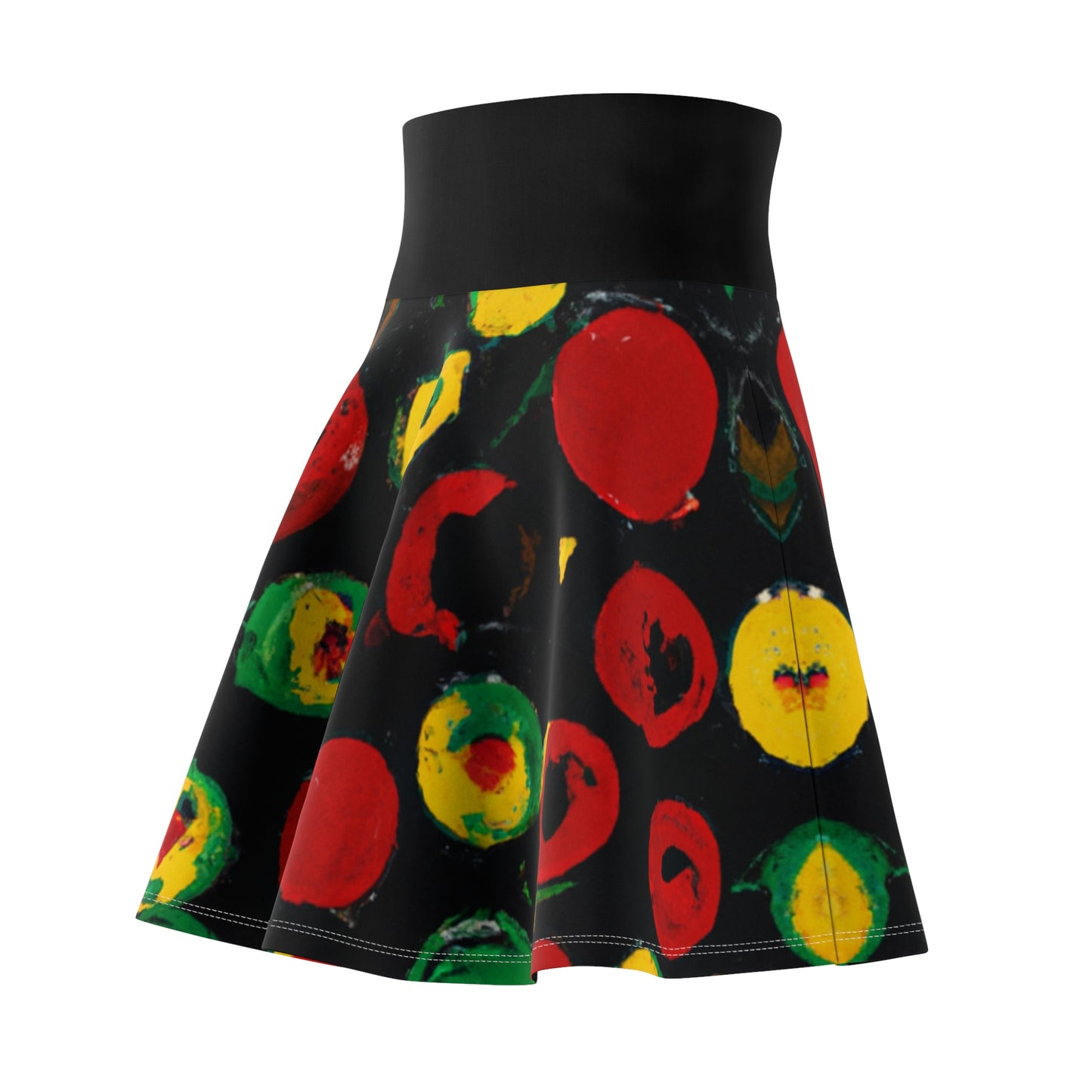 Polka Dot Acrylic Paint - AI Art - Women's Skater Skirt